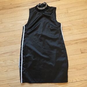 Studio Badgley Mischka Black & White Athletic Track Dress W/ Pockets Size 10